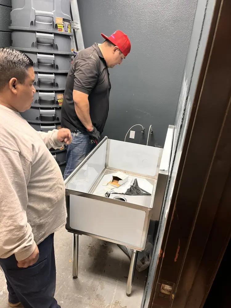 Commercial plumbing and sink installation in Hinkletown